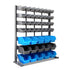 47 Tool Storage Shelving Bin Rack Floor Stand Heavy Duty Organiser